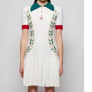 CASABLANCA Laurel Leaf Tennis Mini Dress